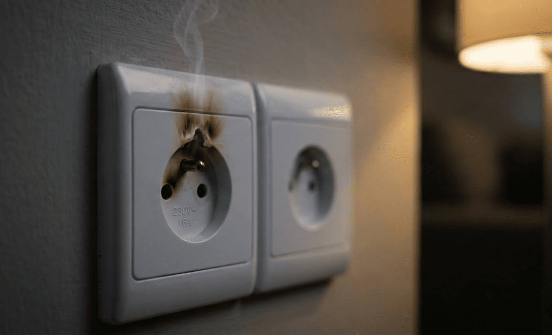Plug Discolor What’s That Smell? Identifying Electrical Fire Hazards | CT ...